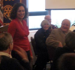 Amanda Jones at Rotary