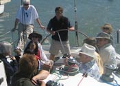 Mark Howe ferries Rotarians to Angel Island
