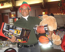 Enos with toys