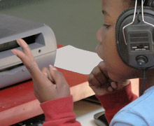 child counting on fingers